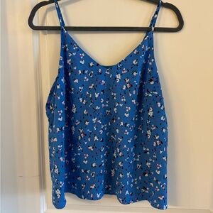 Floral Blue Women's Top